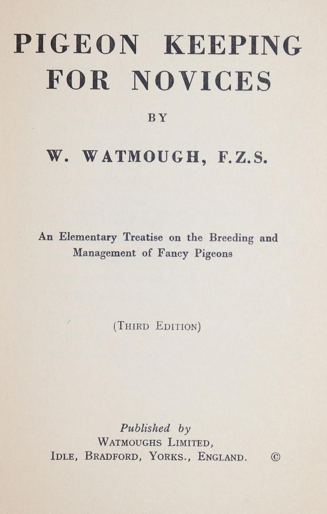 Große Abbildung Nr.6: 143-1915 Dixon,E.S.: (Zoologie, Vögel, Tauben)