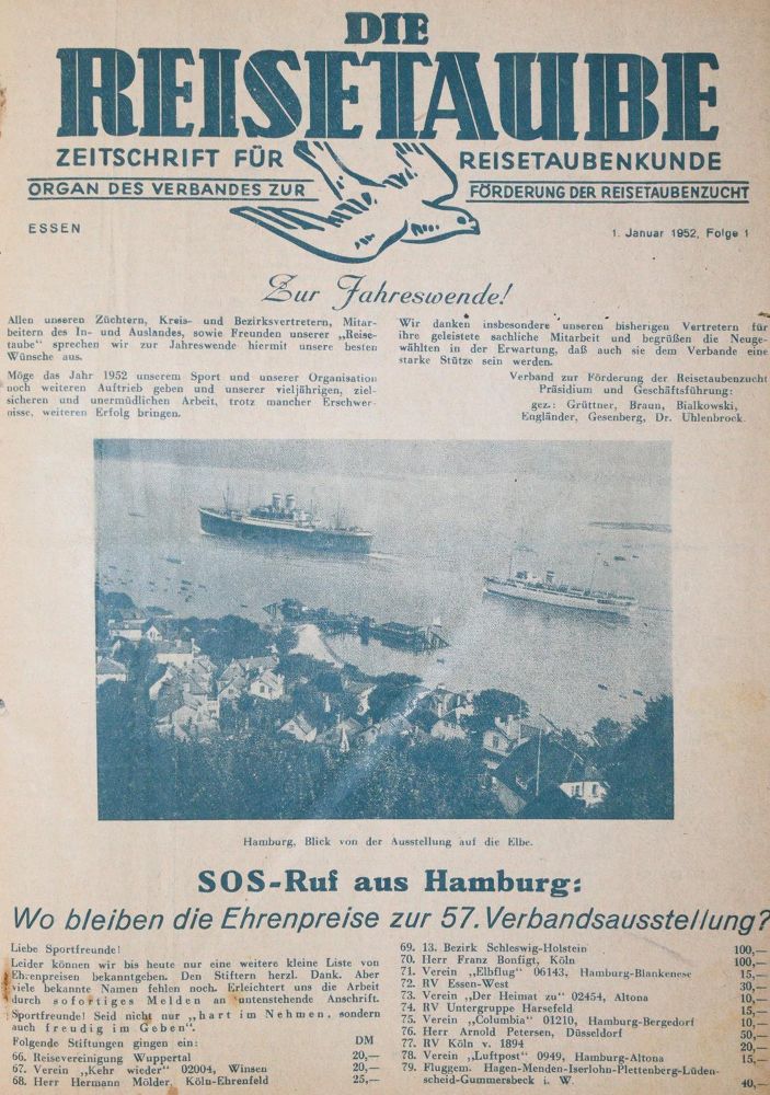 Große Abbildung Nr.1: 143-1922 Reisetaube, Die.: (Zoologie, Vögel, Tauben)