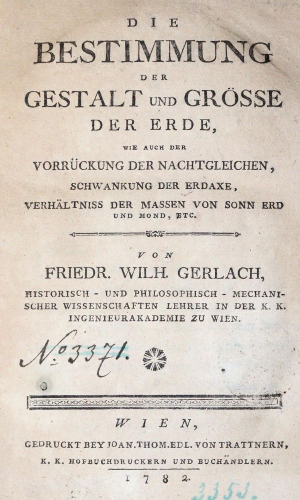 Große Abbildung Nr.1: 143-1943 Gerlach,F.W.: (Verschiedene Gebiete - Varia, Astronomie)