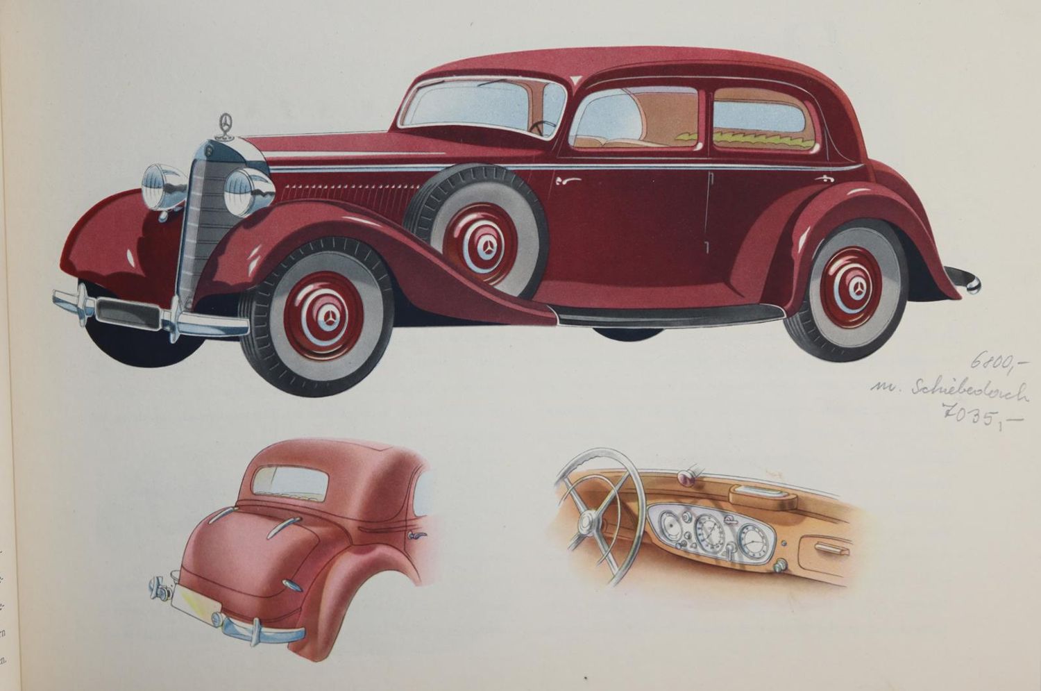 Große Abbildung Nr.4: 143-1949 Mercedes-Benz.: (Verschiedene Gebiete - Varia, Auto)