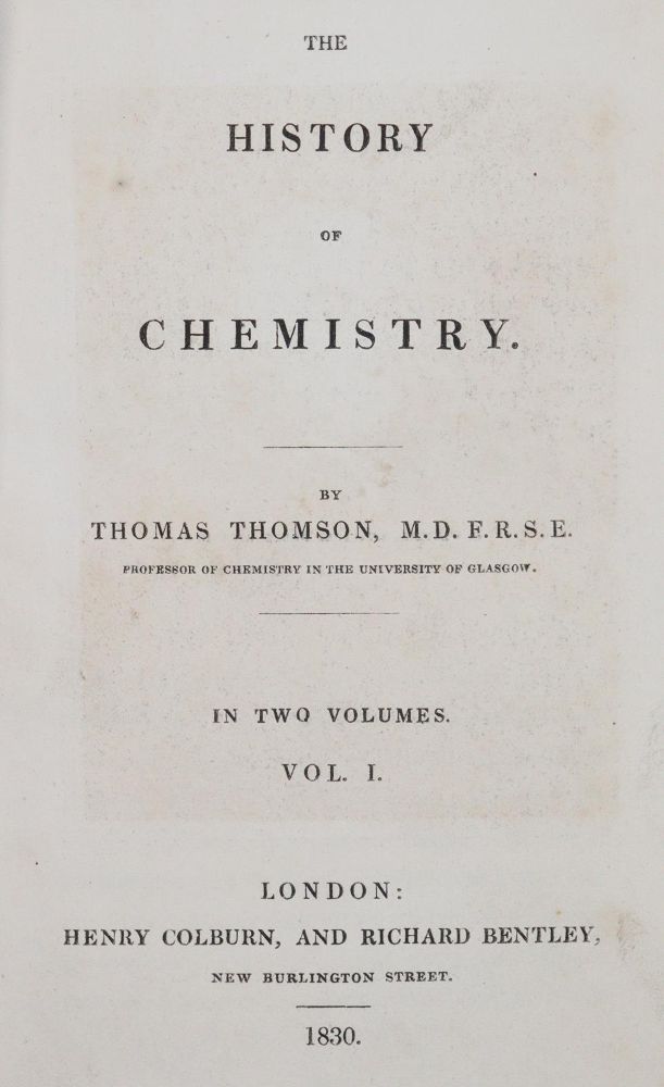 Große Abbildung Nr.1: 143-1964 Thomson,T.: (Verschiedene Gebiete - Varia, Chemie)
