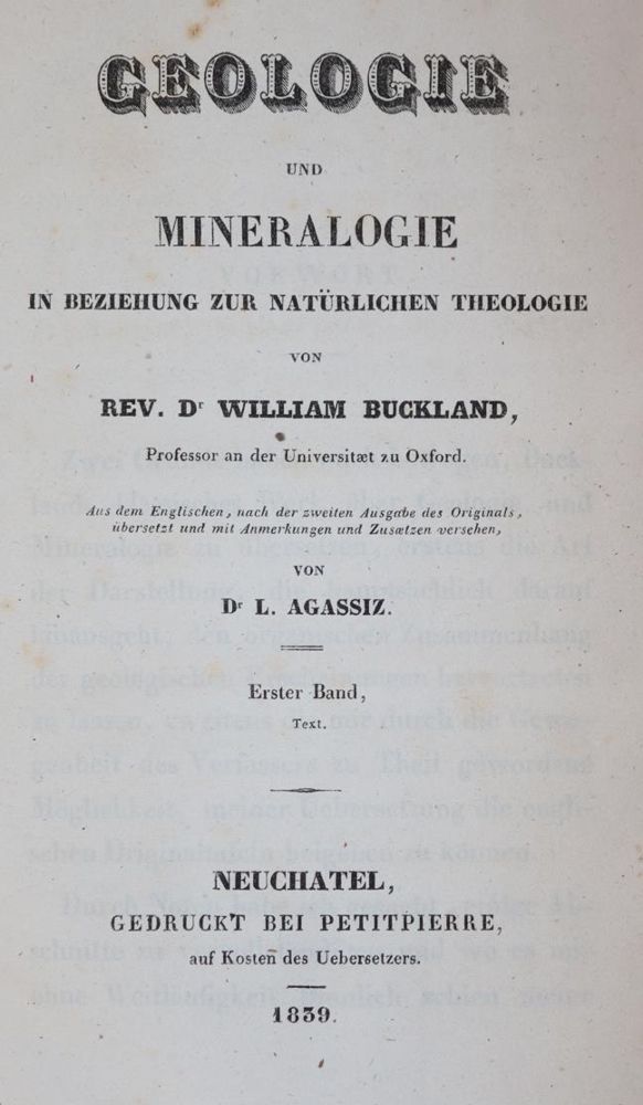 Große Abbildung Nr.1: 143-1982 Buckland,W.: (Verschiedene Gebiete - Varia, Geologie - Mineralogie u. Paläontologie)
