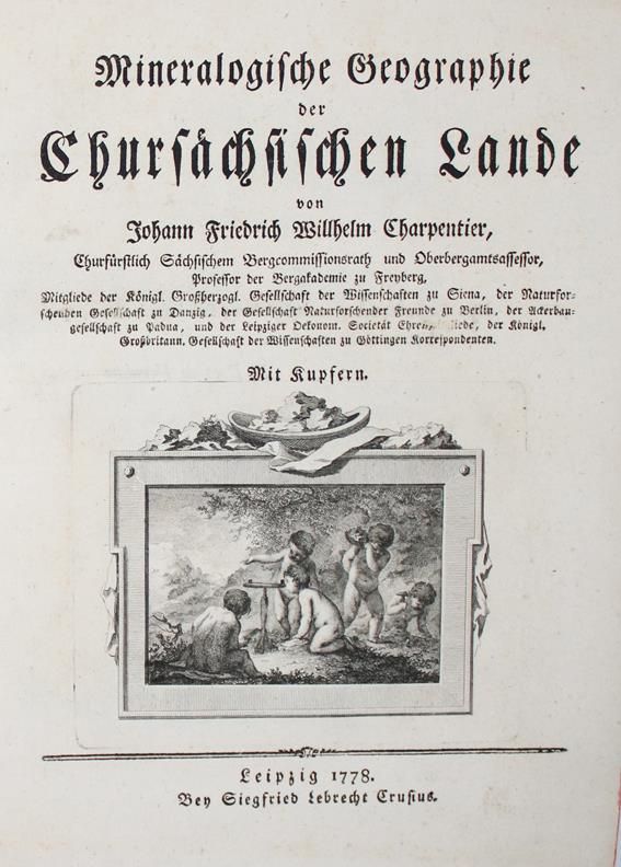 Große Abbildung Nr.1: 143-1983 Charpentier,J.F.W.v.: (Verschiedene Gebiete - Varia, Geologie - Mineralogie u. Paläontologie)
