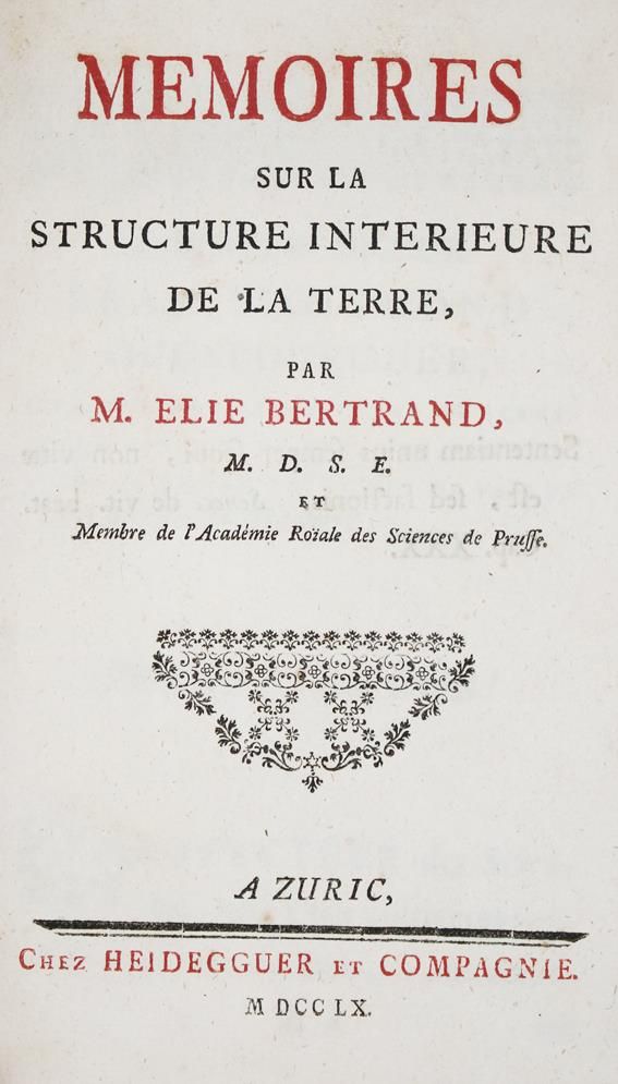 Große Abbildung Nr.1: 143-1986 Bertrand,E.: (Verschiedene Gebiete - Varia, Geologie - Mineralogie u. Paläontologie, Erdbeben)