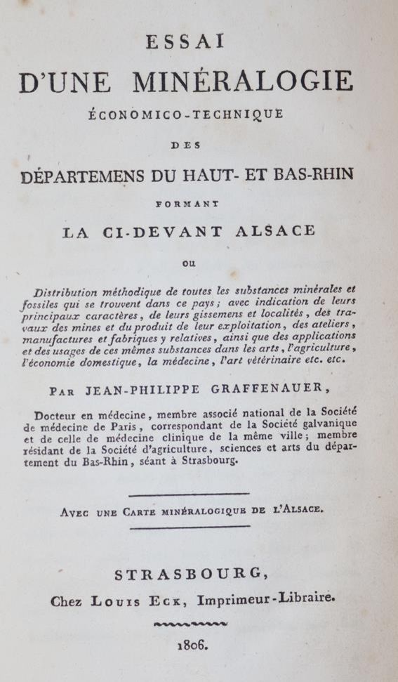 Große Abbildung Nr.1: 143-1987 Graffenauer,J.P.: (Verschiedene Gebiete - Varia, Geologie - Mineralogie u. Paläontologie)