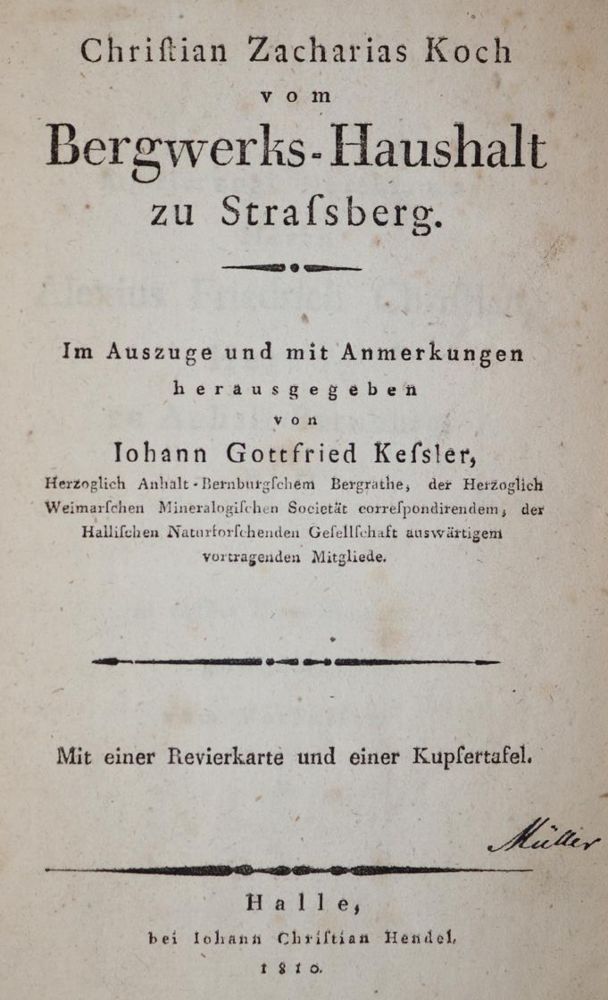 Große Abbildung Nr.1: 143-1989 Koch,C.Z.: (Verschiedene Gebiete - Varia, Geologie - Mineralogie u. Paläontologie)