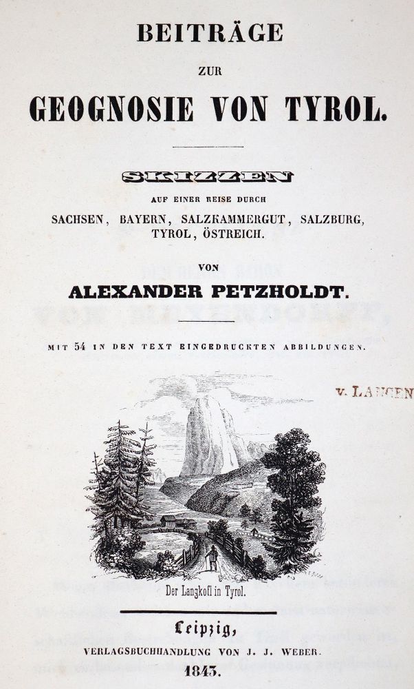 Große Abbildung Nr.1: 143-1998 Petzholdt,A.: (Verschiedene Gebiete - Varia, Geologie - Mineralogie u. Paläontologie)