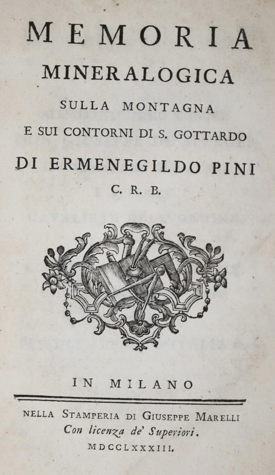 Große Abbildung Nr.1: 143-1999 Pini,E.: (Verschiedene Gebiete - Varia, Geologie - Mineralogie u. Paläontologie)