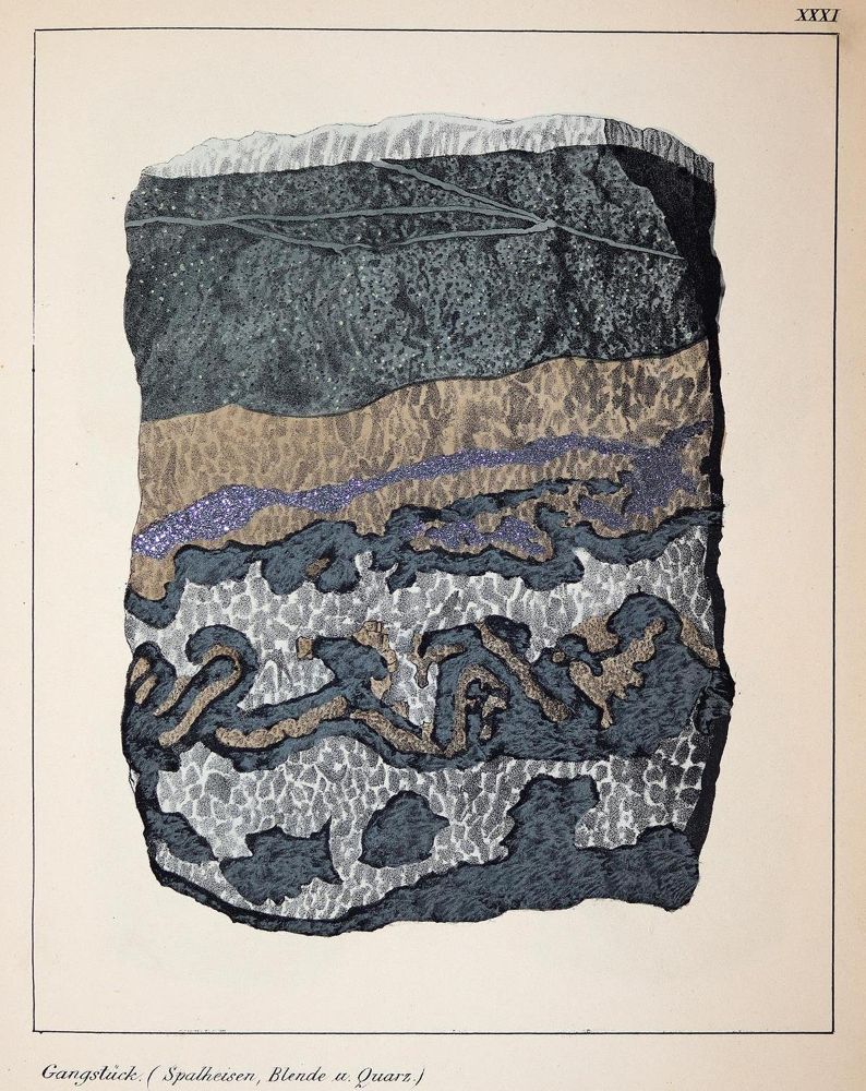 Große Abbildung Nr.2: 143-2001 Schmidt,F.A.: (Verschiedene Gebiete - Varia, Geologie - Mineralogie u. Paläontologie)