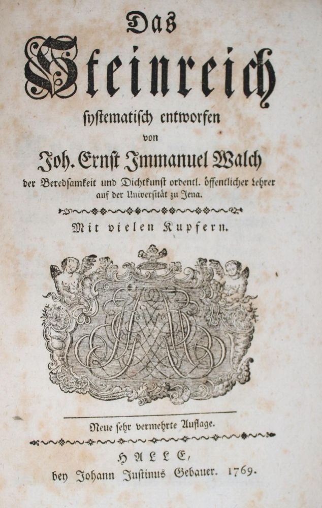 Große Abbildung Nr.2: 143-2005 Walch,J.E.I.: (Verschiedene Gebiete - Varia, Geologie - Mineralogie u. Paläontologie)