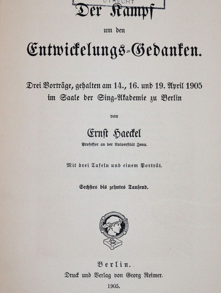 Große Abbildung Nr.1: 143-2008 Haeckel,E.: (Verschiedene Gebiete - Varia)