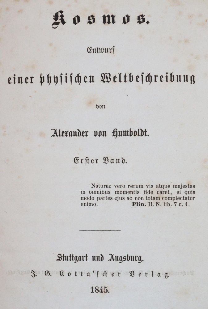 Große Abbildung Nr.10: 143-2014 Humboldt,A.v.: (Verschiedene Gebiete - Varia)