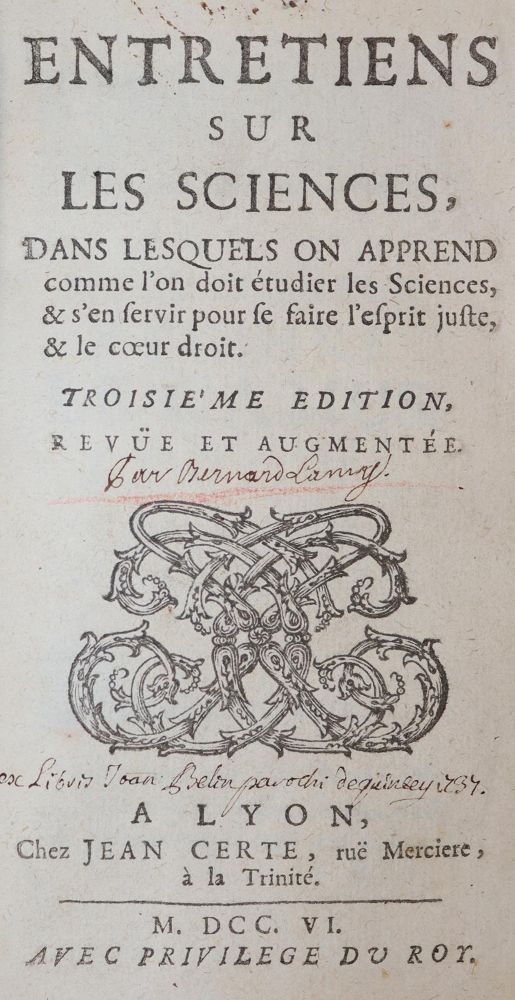 Große Abbildung Nr.1: 143-202 (Lamy,B.).: (Alte Drucke, Handschriften und Theologie)