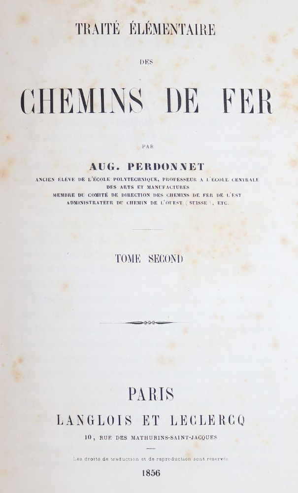 Große Abbildung Nr.1: 143-2039 Perdonnet,A.: (Verschiedene Gebiete - Varia)