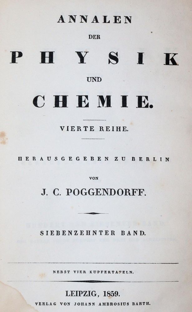 Große Abbildung Nr.1: 143-2052 Plücker,(J.).: (Verschiedene Gebiete - Varia, Physik)
