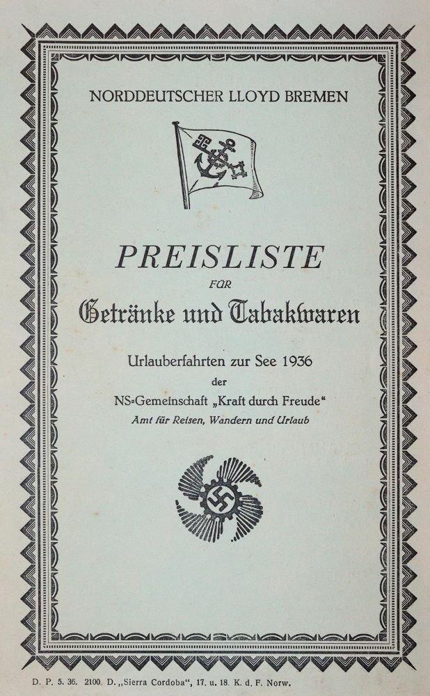 Große Abbildung Nr.5: 143-2062 KdF Urlaubsfahrt: (Verschiedene Gebiete - Varia, Seewesen)