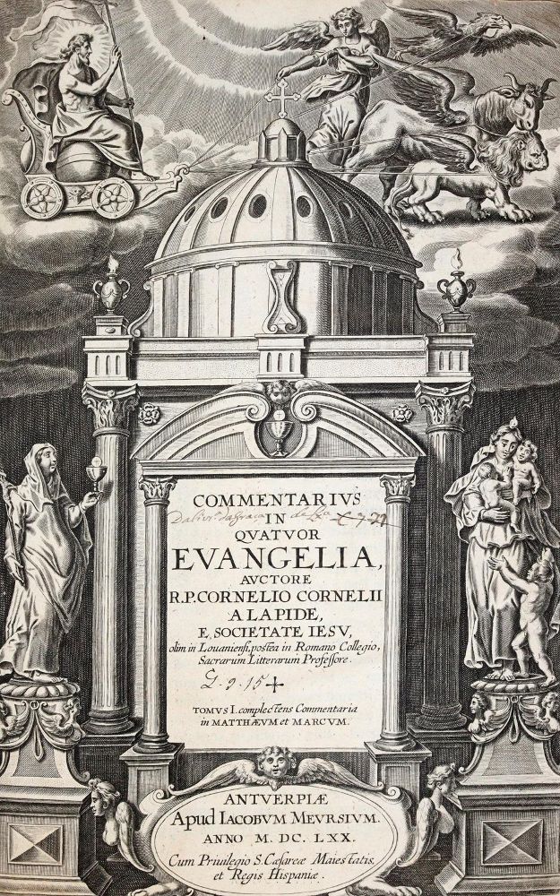 Große Abbildung Nr.1: 143-207 Lapide,C. (d.i. C.van den Steen).: (Alte Drucke, Handschriften und Theologie)