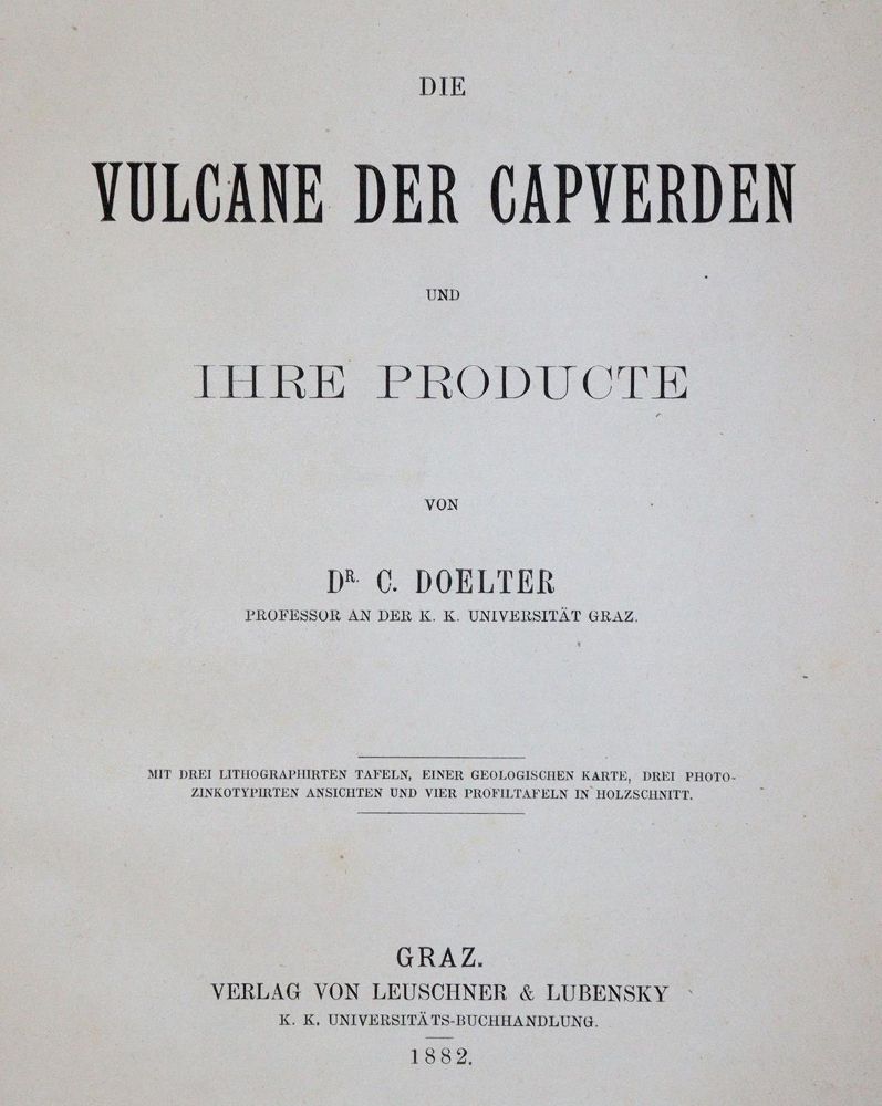 Große Abbildung Nr.1: 143-2072 Doelter,C.: (Verschiedene Länder - Geschichte, Vulkane)