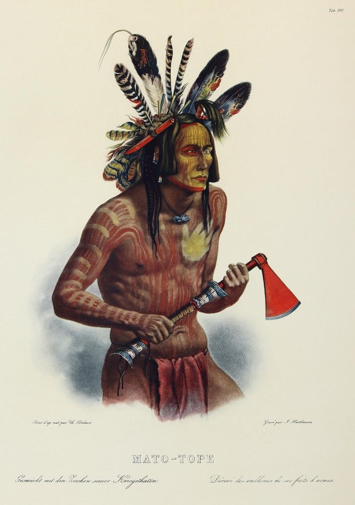 Große Abbildung Nr.1: 143-2091 Bodmer,C.: (Amerika, Indianer)