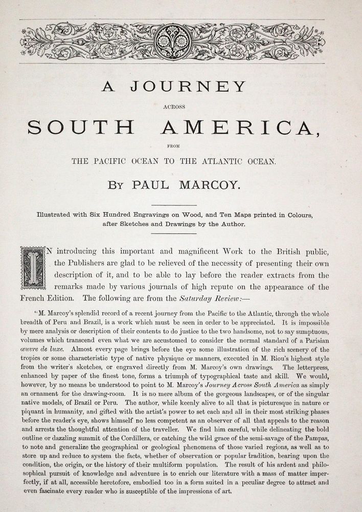 Große Abbildung Nr.1: 143-2092 Marcoy,P. (d.i. L.de Saint-Cricq).: (Amerika)