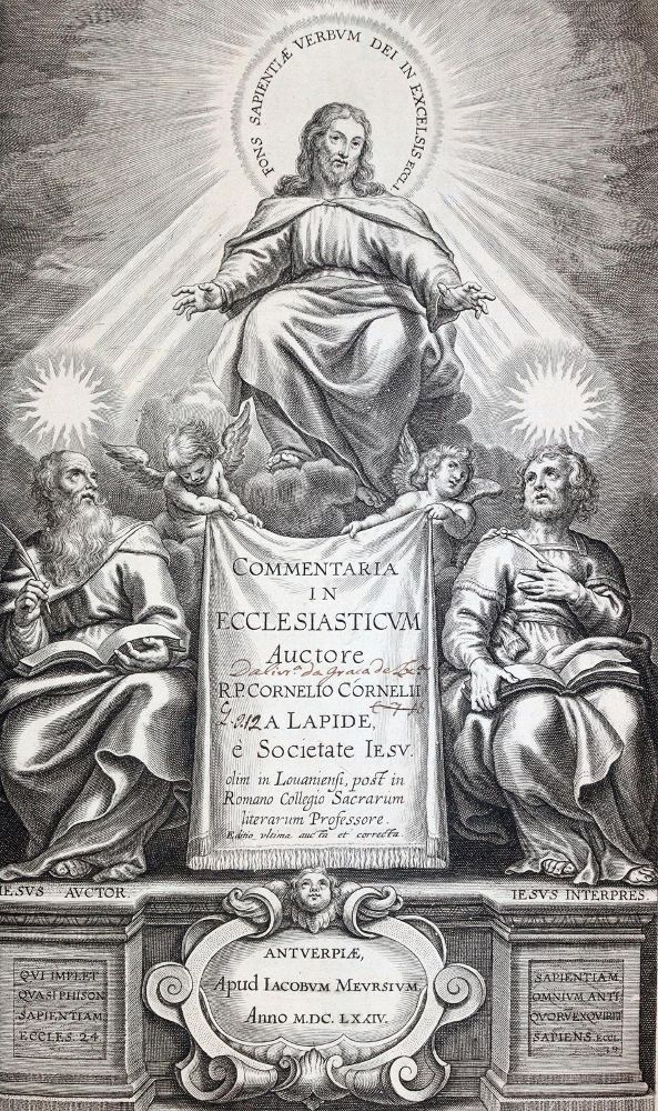 Große Abbildung Nr.1: 143-210 Lapide,C. (d.i. C.van den Steen).: (Alte Drucke, Handschriften und Theologie)