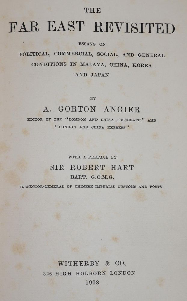 Große Abbildung Nr.1: 143-2138 Angier,A.G.: (Asien, Ostasien)