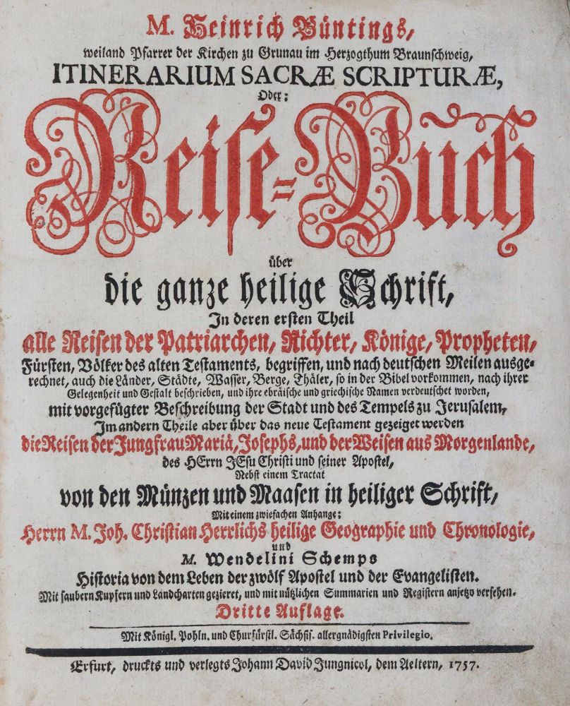 Große Abbildung Nr.1: 143-2139 Bünting,H.: (Asien, Palästina)