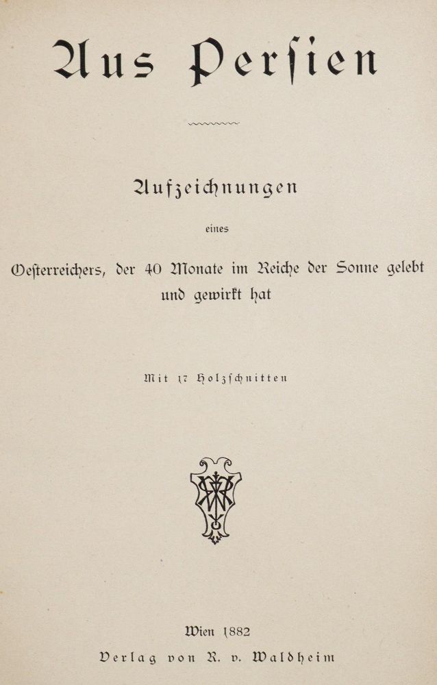 Große Abbildung Nr.1: 143-2140 (Riederer vom Dachsberg,G.).: (Asien, Persien)