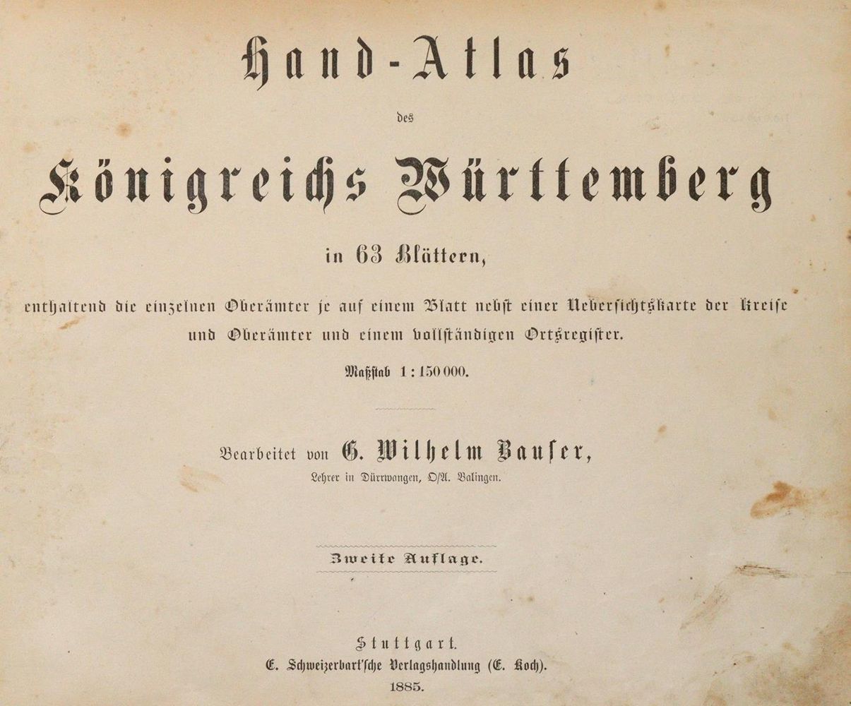 Große Abbildung Nr.1: 143-2156 Bauser,G.W.: (Deutschland, Baden-Württemberg)