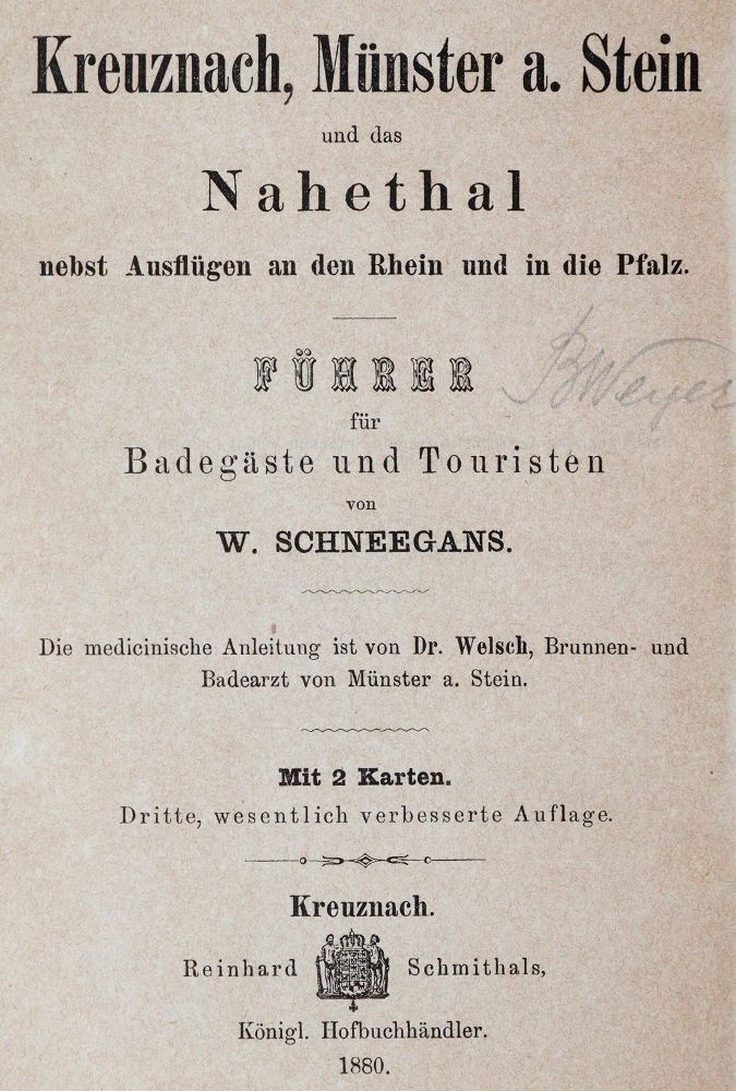 Große Abbildung Nr.1: 143-2159 Schneegans,W.: (Deutschland, Bad Kreuznach)