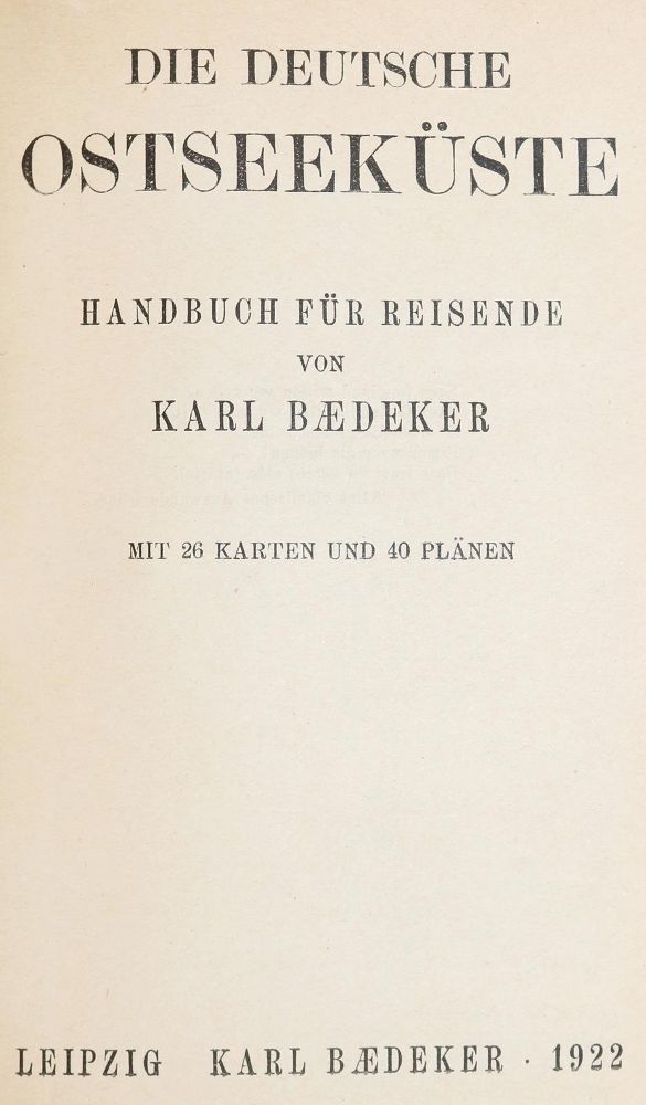 Große Abbildung Nr.2: 143-2160 Baedeker,K.: (Deutschland)