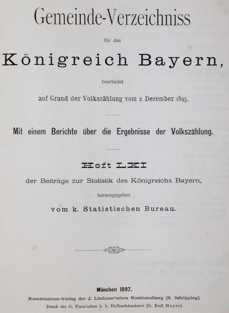 Große Abbildung Nr.1: 143-2162 Bayern.: (Deutschland)