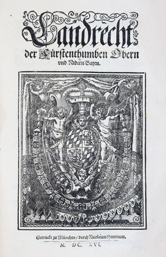 Große Abbildung Nr.1: 143-2163 Bayrisches Landrecht,: (Deutschland, Bayern)