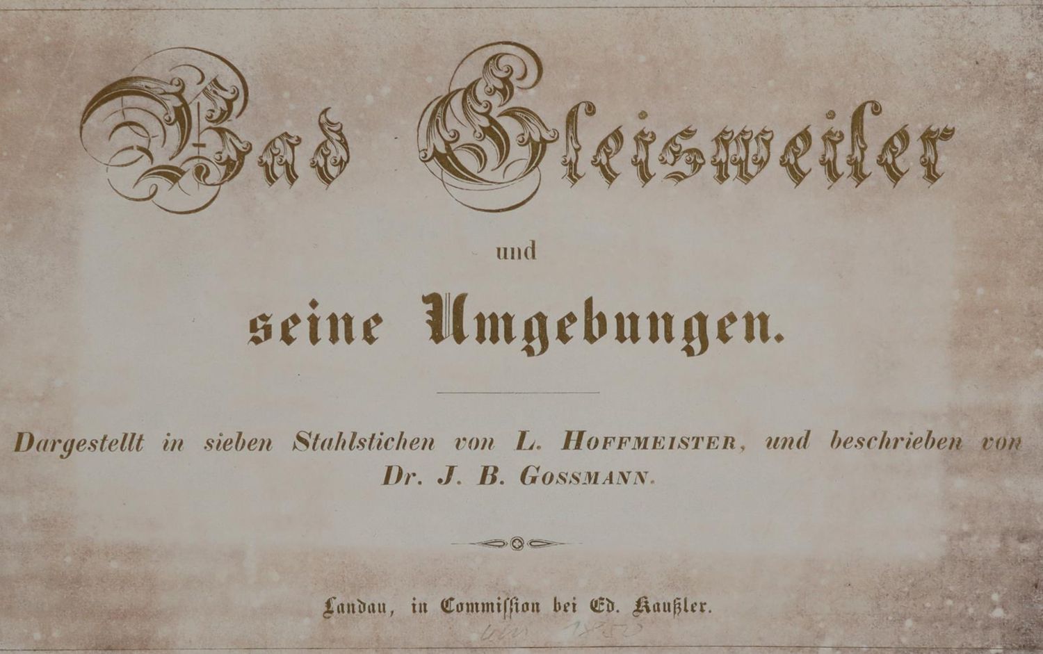 Große Abbildung Nr.1: 143-2183 Gossmann,J.B.: (Deutschland)