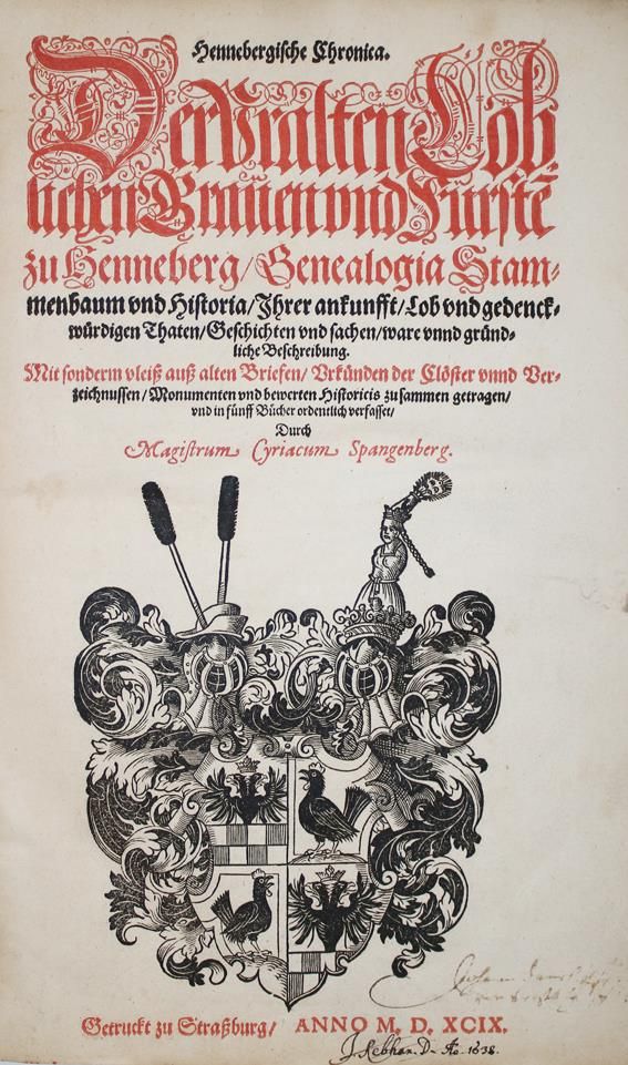 Große Abbildung Nr.1: 143-2194 Spangenberg,C.: (Deutschland, Henneberg)