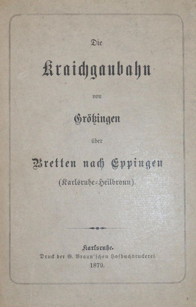 Große Abbildung Nr.1: 143-2212 Kraichgaubahn, Die,: (Deutschland, Kraichgau)