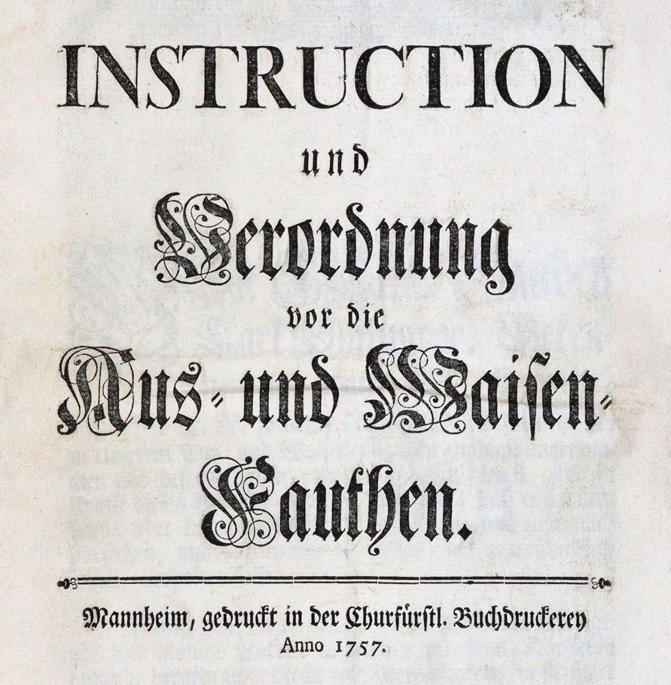 Große Abbildung Nr.1: 143-2215 Waisenhaus.: (Deutschland, Mannheim)