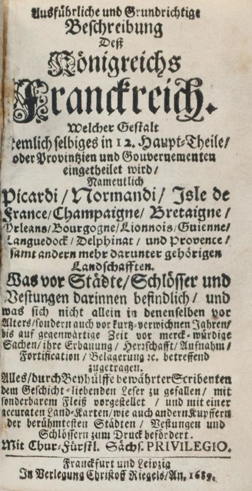 Große Abbildung Nr.1: 143-2269 (Beer,J.C.).: (Frankreich)