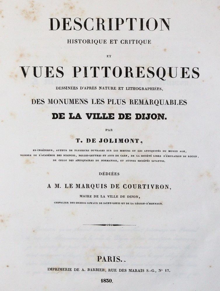 Große Abbildung Nr.1: 143-2274 Jolimont,T.de.: (Frankreich, Dijon)