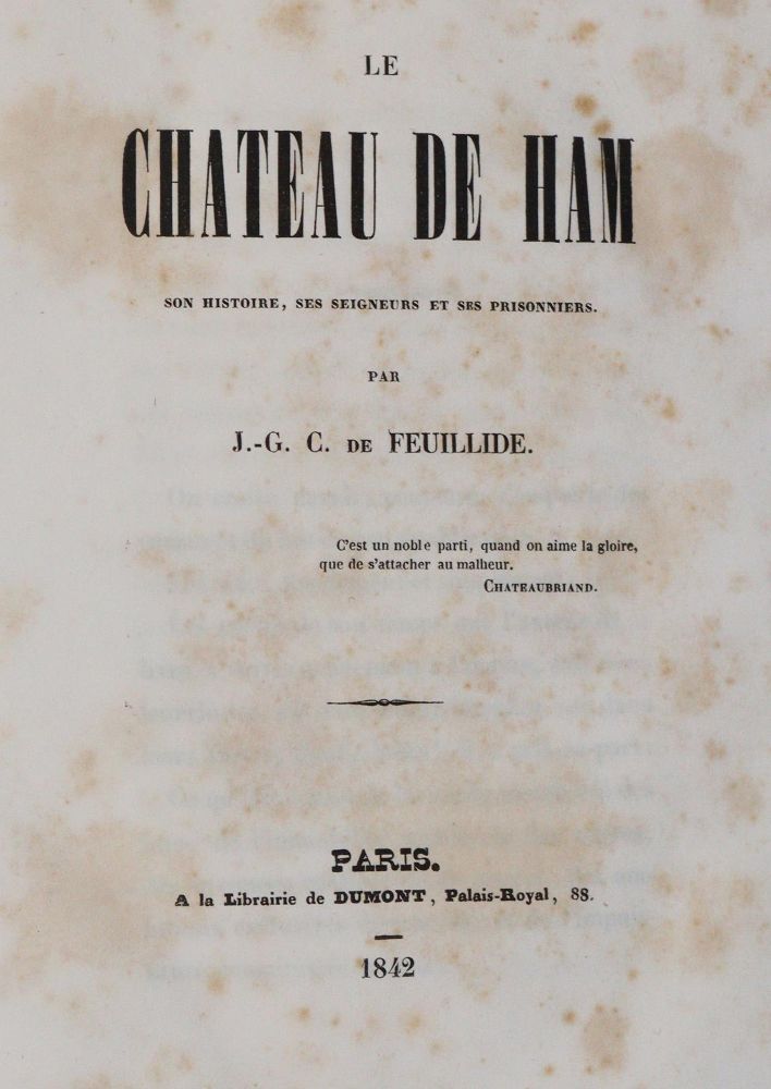 Große Abbildung Nr.1: 143-2277 Feuillide,J.G.C.de.: (Frankreich)