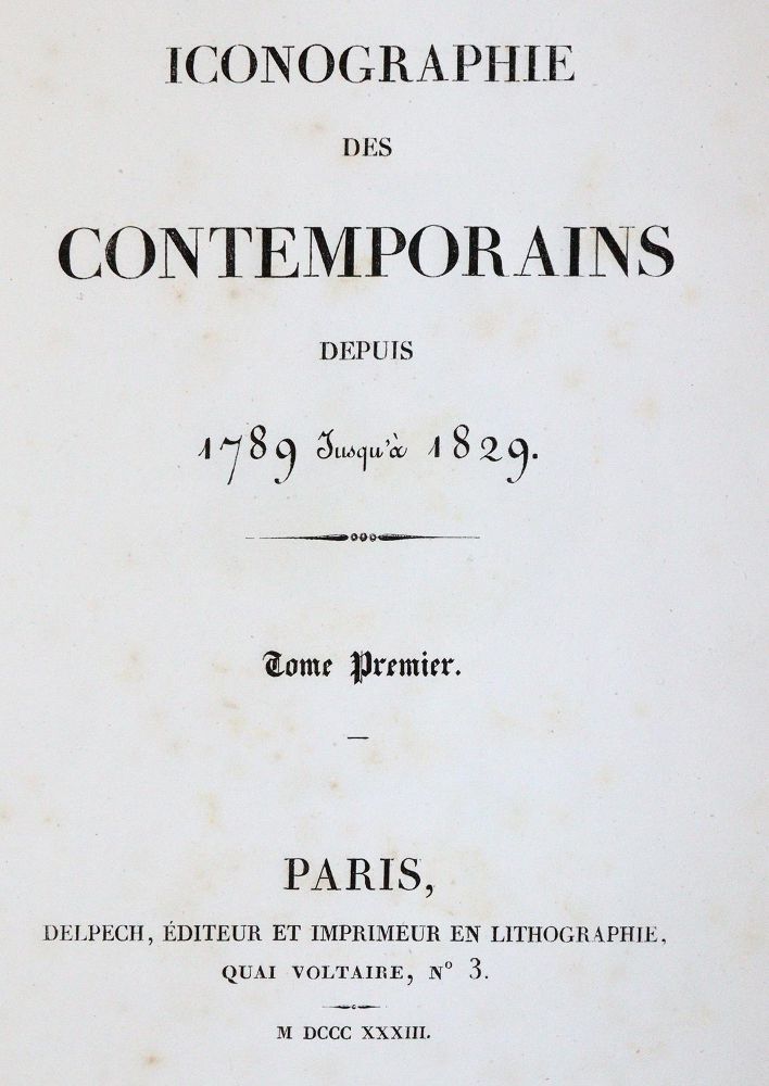 Große Abbildung Nr.1: 143-2297 Iconographie des contemporains: (Frankreich, Portrait)
