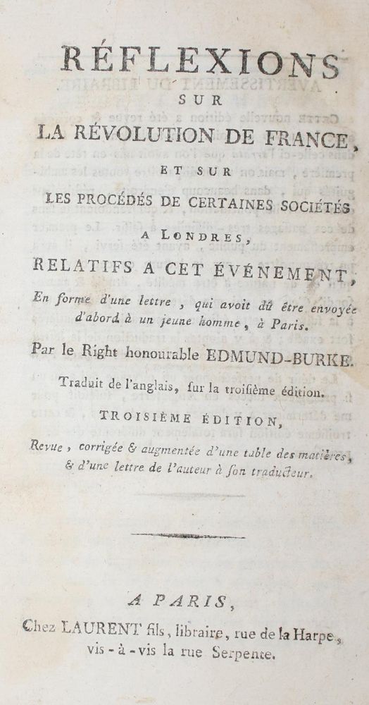 Große Abbildung Nr.1: 143-2300 Burke,E.: (Frankreich, Revolution)