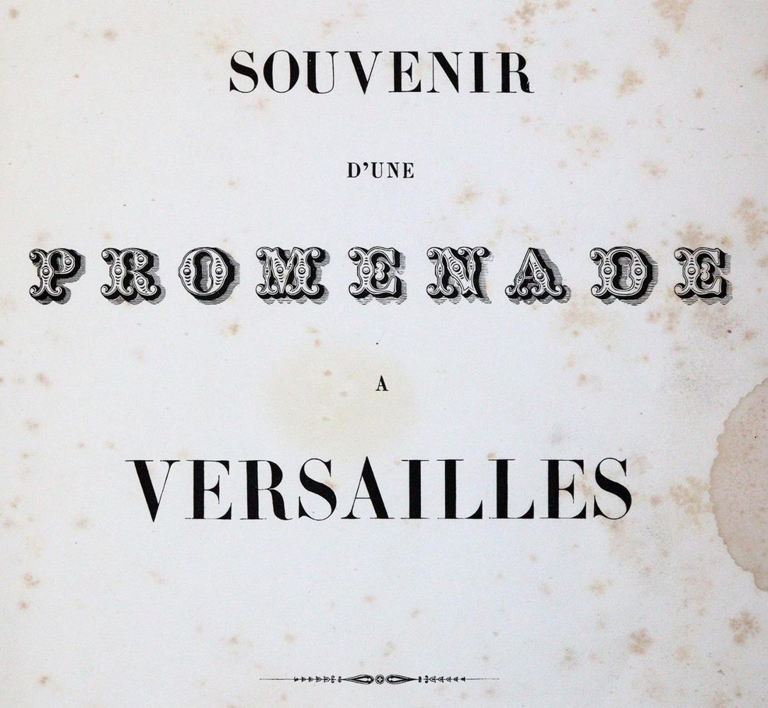 Große Abbildung Nr.1: 143-2308 Souvenir d'une Promenade a Versailles.: (Frankreich, Versailles)