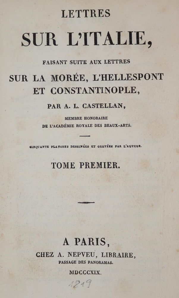 Große Abbildung Nr.1: 143-2311 Castellan,A.L.: (Italien)