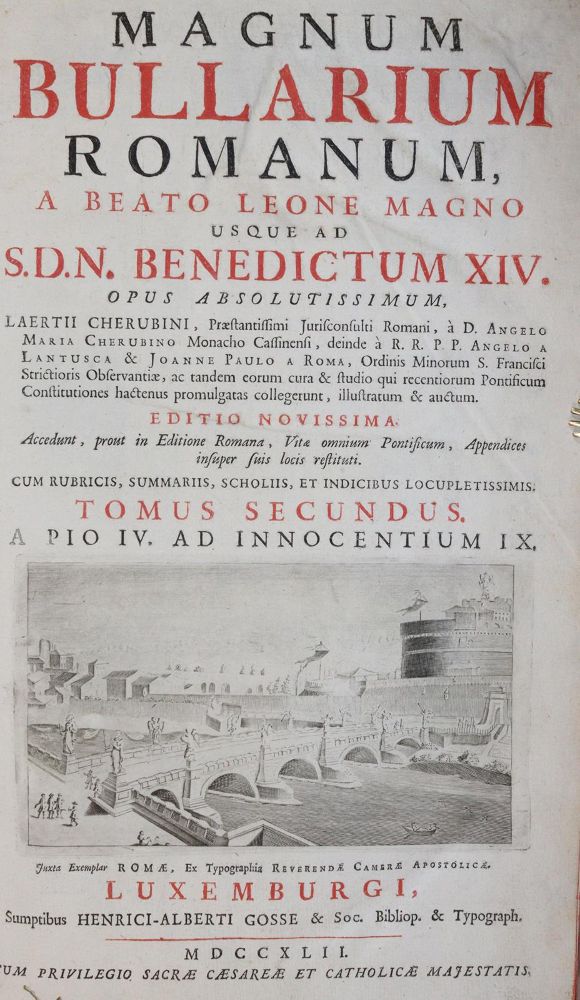 Große Abbildung Nr.1: 143-232 Magnum Bullarium Romanum,: (Alte Drucke, Handschriften und Theologie)