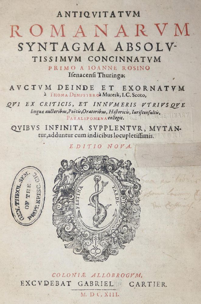 Große Abbildung Nr.1: 143-2326 Rosinus,J.: (Italien, Rom)