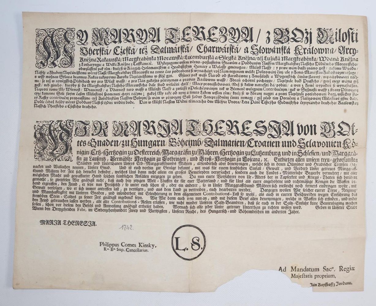 Große Abbildung Nr.5: 143-2335 Sammlung: (Österreich, Einblattdrucke u. Flugschriften)