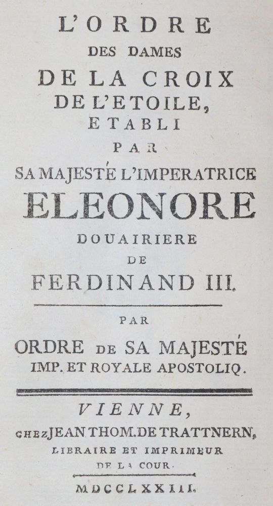 Große Abbildung Nr.1: 143-2341 L'Ordre des Dames: (Österreich)