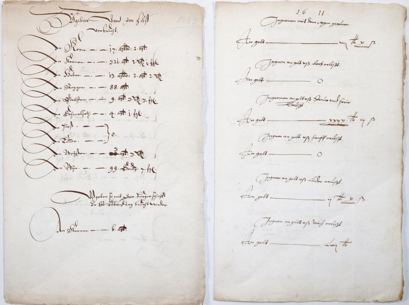 Große Abbildung Nr.10: 143-2364 Rechnungsbuch: (Schweiz, Handschriften)