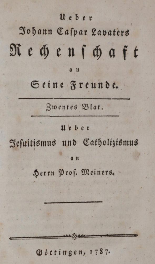 Große Abbildung Nr.1: 143-2367 Lavater,J.C.: (Schweiz)